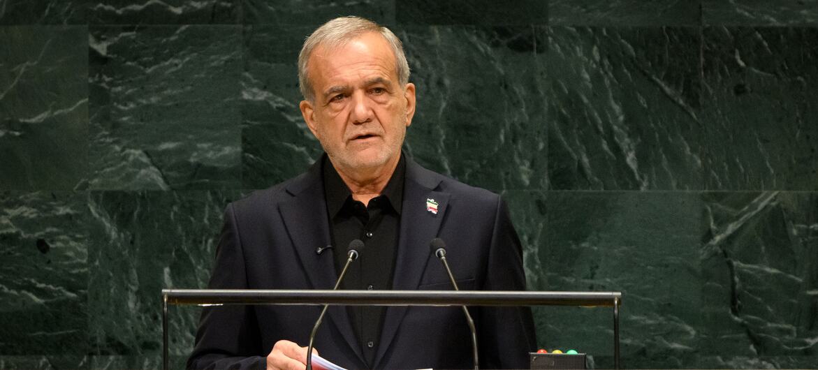 Presidente de Irán, Masoud Pezeshkian,
