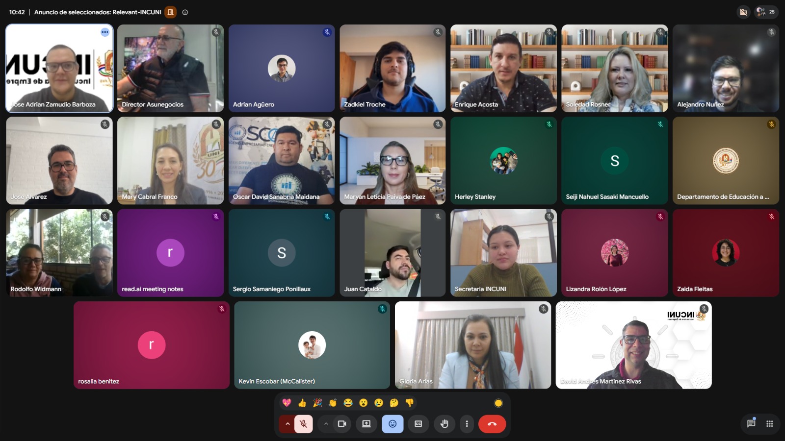 Selección de emprendedores