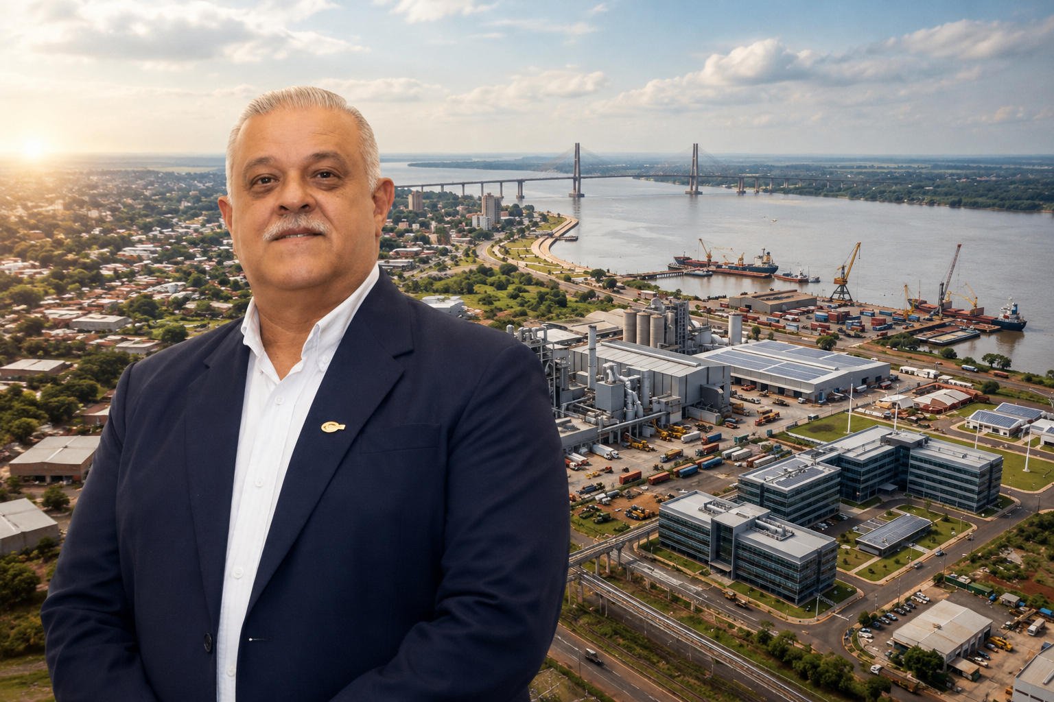 Conrado Kiener, presidente de la Cámara de Comercio, Industria y Servicios de Encarnación.